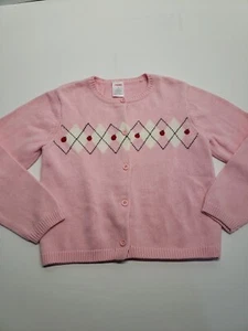 Gymboree Prep School Argyle Cardigan Sweater girl size 6 - Picture 1 of 3