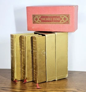 Library of Catholic Devotion 1959 Bible Story Christ & The Church - Gold Box Set - Picture 1 of 23