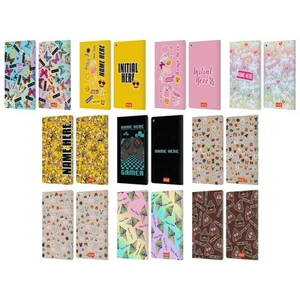 CUSTOM CUSTOMISED PERSONALISED EMOJI® PATTERNS LEATHER BOOK CASE FOR AMAZON FIRE - Picture 1 of 16