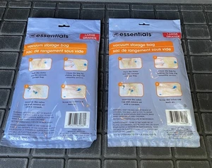 SET 2 Sacchetti Sottovuoto Essentials - Grandi 17,5 X 27,5 in Sacchetto Sigillato - Foto 1 di 5