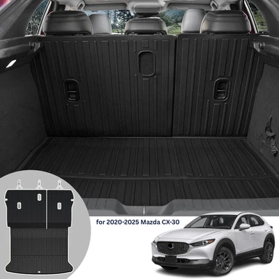 TPE Cargo Liner & Backrest Mats for 2020-2025 Mazda CX-30 – All Weather Set - Image 1 of 4