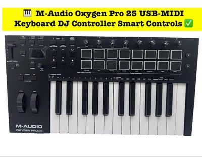 🎹  M-Audio Oxygen Pro 25 USB-MIDI Keyboard DJ Controller Smart Controls ✅ - Bild 1 von 4