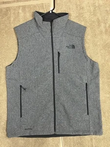 The North Face Apex Bionic 2 Windwall Vest Mens Size L Gray Soft Shell Full Zip - Picture 1 of 12