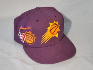 PHOENIX SUNS NBA 75TH ANNIVERSARY NEW ERA 59FIFTY FITTED CAP HAT 7 3/4 - Picture 1 of 6
