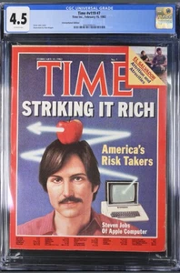 TIME NEWSSTAND Steve Jobs 1st Cover February 15, 1982 INTERNATIONAL EDITION - Picture 1 of 2