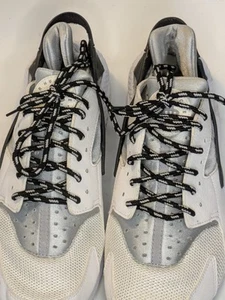 Nike Huarache Para Hombre Talla 10 Reino Unido Gris Blanco Excelente - Imagen 1 de 8