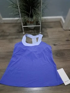 Neu mit Etikett lululemon Damengröße 14 Throwback U-Ausschnitt Tanktop lila - Bild 1 von 4