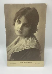Fritzi Brunette Universal Players-Gem Theater - 1912 Postcard-UNPOSTED - Picture 1 of 2