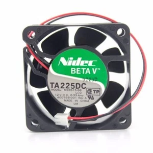 Nideic TA225DC M33515-68 DC 12V 0.33A 60x60x25mm 6cm 2pin - Picture 1 of 2