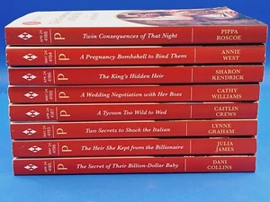 Lot of 8 Harlequin Presents Romance Novels Books. Great Condition! - Imagen 1 de 9