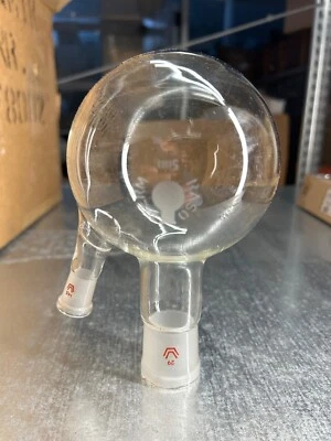 Rasotherm 2 Matraz De Dos Brazos 500 Ml De Vidrio Borosilicatado NS 14-29 - Imagen 1 de 4