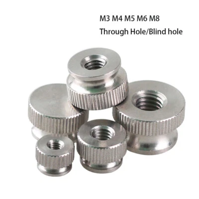 Rändelmutter hohe Form Edelstahl A2 M3 M4 M5 - M8 Rändelmuttern Rundmutter 10tlg - Bild 1 von 4