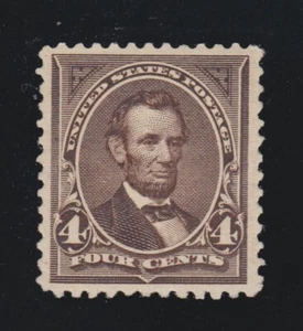 US 254 4c Lincoln Mint VF-XF OG NH SCV $600 - Picture 1 of 2