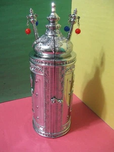 Magnificent Vintage Torah Scroll Replica In Sefardi Style Excellent Collectible - Picture 1 of 19