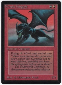 Gárgola de granito 1993 edición limitada beta lista reservada criatura roja Magic The Gathering casi nuevo az1 - Imagen 1 de 2