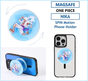 Soporte de empuñadura para teléfono Nika MAGSAFE DE UNA PIEZA movimiento giratorio + PISTA - Imagen 1 de 7