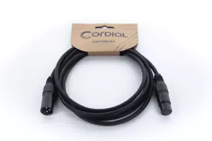 CABLE MICRO Symétrique - XLR mâle/XLR femelle - 3m CORDIAL éléments EM3FM - Picture 1 of 7