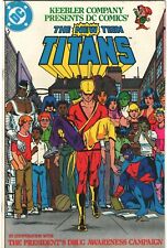 New Teen Titans Presidents Drug Awareness Campaign Keebler 1983 DC Comics VG/F