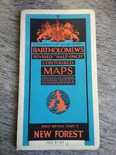 New Forest  Vintage Bartholomew's Map, Revised Half-Inch Contoured, Sheet 5