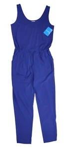 Columbia Anytime Tank Drawstring Waist Women's Performance Jumpsuit NWT Sapphire - Picture 1 of 2