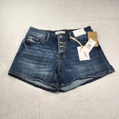 Jessica Simpson Women's Short size 26 Blue Forever Short Low Rise Stretch  NWT 9 - Image 1 of 4