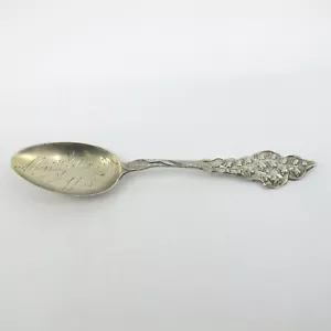 BAKER MANCHESTER Sterling Silver Demitasse Spoon MONTICELLO WISCONSIN "R" - Picture 1 of 7