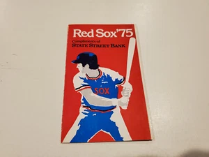 RS20 Boston Red Sox 1975 MLB Baseball Pocket Schedule - State Street Bank - Picture 1 of 2