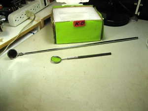 K-D  1-1/4” Magnifying Mirror w/ Telescoping Extension   PLUS EXTRA - Picture 1 of 6