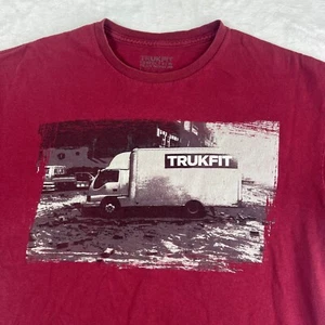Trukfit Shirt Mens Large Maroon Lil Wayne Skateboarding T Shirt Casual - Picture 1 of 8