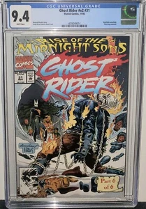 GHOST RIDER #31 CGC 9.4 1ST FULL APPEARANCE OF THE MIDNIGHT SONS TEAM! DISNEY+ - Picture 1 of 1
