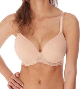 Freya Expression BH beige Gr. 30H geformt gepolstert Demi Plunge T-Shirt 5490 Neu - Bild 1 von 12