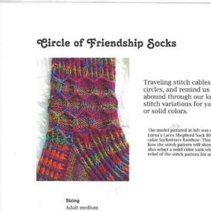 FRIENDSHIP SOCKS to KNIT by HEARTSTRINGS - Picture 1 of 1