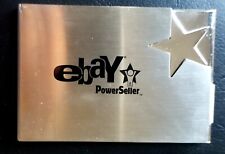 eBay BUSINESS CARD CASE / HOLDER Silver Star Power Seller