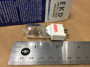 LÁMPARA PROYECTOR HALÓGENA DE TUNGSTENO 1 PIEZA SYLVANIA EKD 120V 650W 25HRS - Imagen 1 de 2