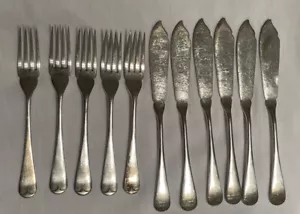 Vintage W&H Silver Plated Cutlery SM A1 Knives x 6 Forks x 5 - Picture 1 of 12
