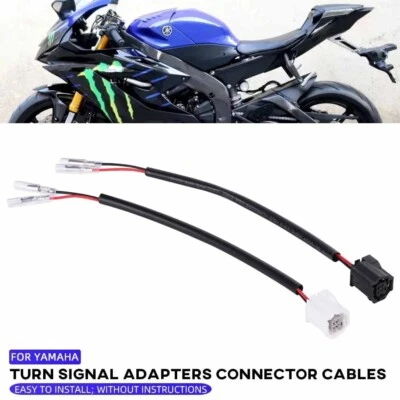 Adaptadores de luz de señal de giro cables conector enchufe para YAMAHA MT-03 MT-09 YZF R6 Foto 1 de 4