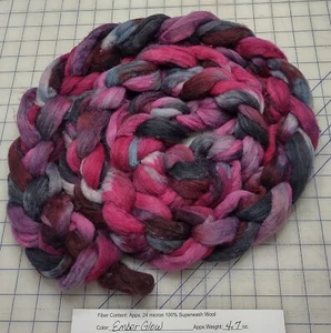 Astilla de lana Superwash itinerante giratoria pintada a mano EE. UU. NUEVA CON ETIQUETAS Ember Glow - Imagen 1 de 1