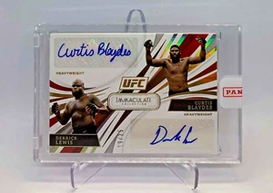 UFC 2021 "Derrick Lewis Curtis Blaydes" Immaculate Dual Auto 19/25 Panini Seal - Picture 1 of 2