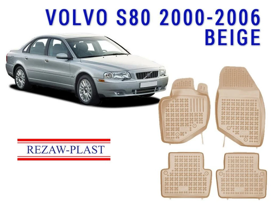 REZAWPLAST Car Mats for 2000-2006 Volvo S80 Floor Mats Custom Fit Odorless Beige Foto 1 de 4