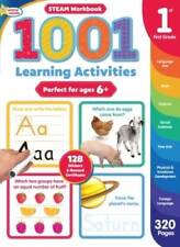 1001 STEAM 1st Grade Activity Workbook: Practice Sight Words, Phonic - VERY GOOD