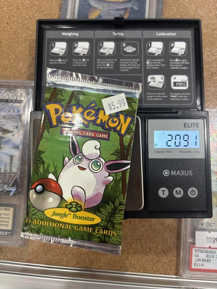 1999 Wizards Pokemon 20,9 грамма Jungle Booster Pack Wigglytuff art - Изображение 1 из 1