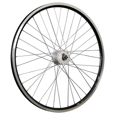 Laufrad 28 Zoll Vorderrad Hohlkammer Felge Shimano Nabendynamo DH-C3000 schwarz - Bild 1 von 4