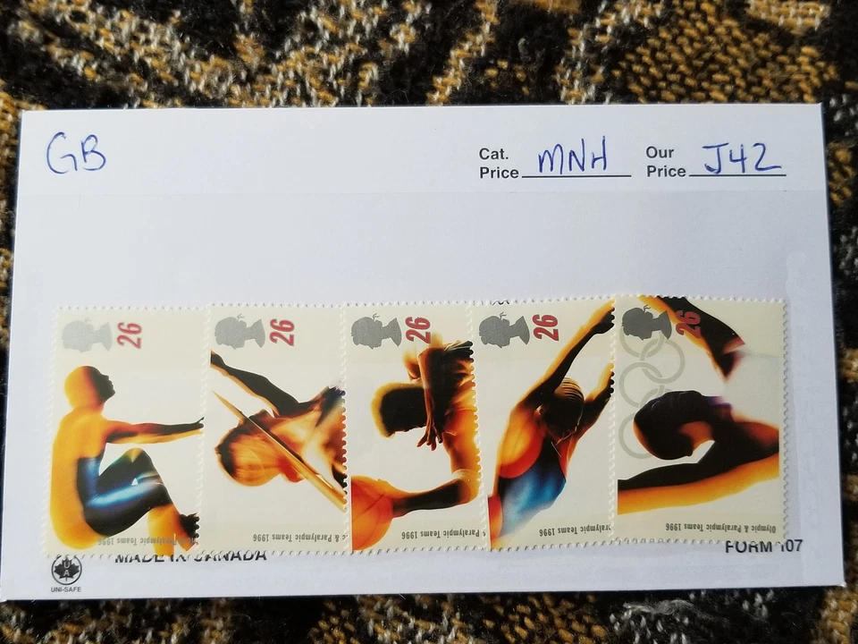 Juego de estampillas Gran Bretaña MNH - Juegos Olímpicos 1996 - Atlanta, EE. UU. - J42 Foto 1 de 1