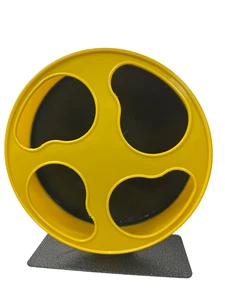 Silent Runner Exercise Wheel For Small Pets With Stand Yellow 9" Diameter - Picture 1 of 4