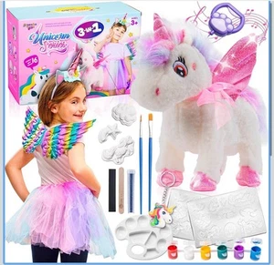 Unicorn Toys for Girls Ages 3-6 Greenbo Painting Kit Unicorn Dress Craft Set - Picture 1 of 7