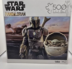 Star Wars THE MANDALORIAN 500 Piece Puzzle By Buffalo Disney - Picture 1 of 3