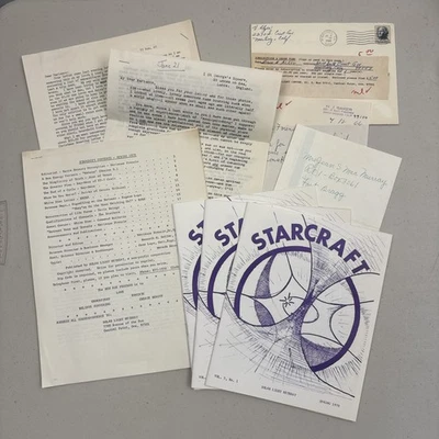 Vtg Occult STARCRAFT by Dr. Marianne Francis  Rough Draft Spring 1970 w/Letters - Image 1 of 4