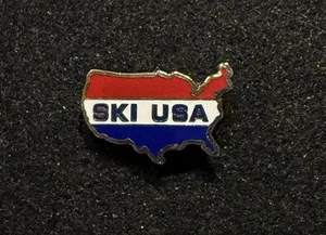 Pin ESQUÍ EE. UU. Estados Unidos de América Novedad Esquí Insignia Solapa Deportiva Solapa - Imagen 1 de 3