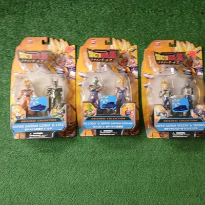 Dragon Ball Z 2008 colección original Bandai conjunto de 3 sellado exhibido leer Foto 1 de 4