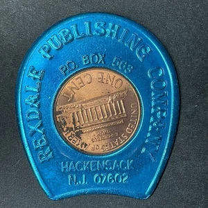 AFRICAN SUNSHINE REXDALE PUBLISHING NJ moneta con custodia fortuna 2001-D centesimo ferro di cavallo - Foto 1 di 4